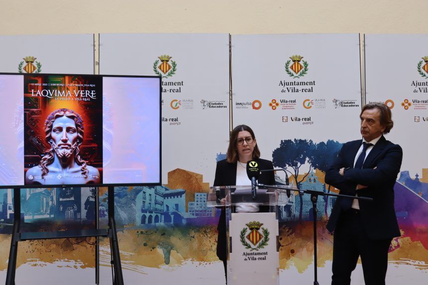Alfredo Sanz Corma i l’actual regidora de Turisme, Noelia Samblás Gurrea