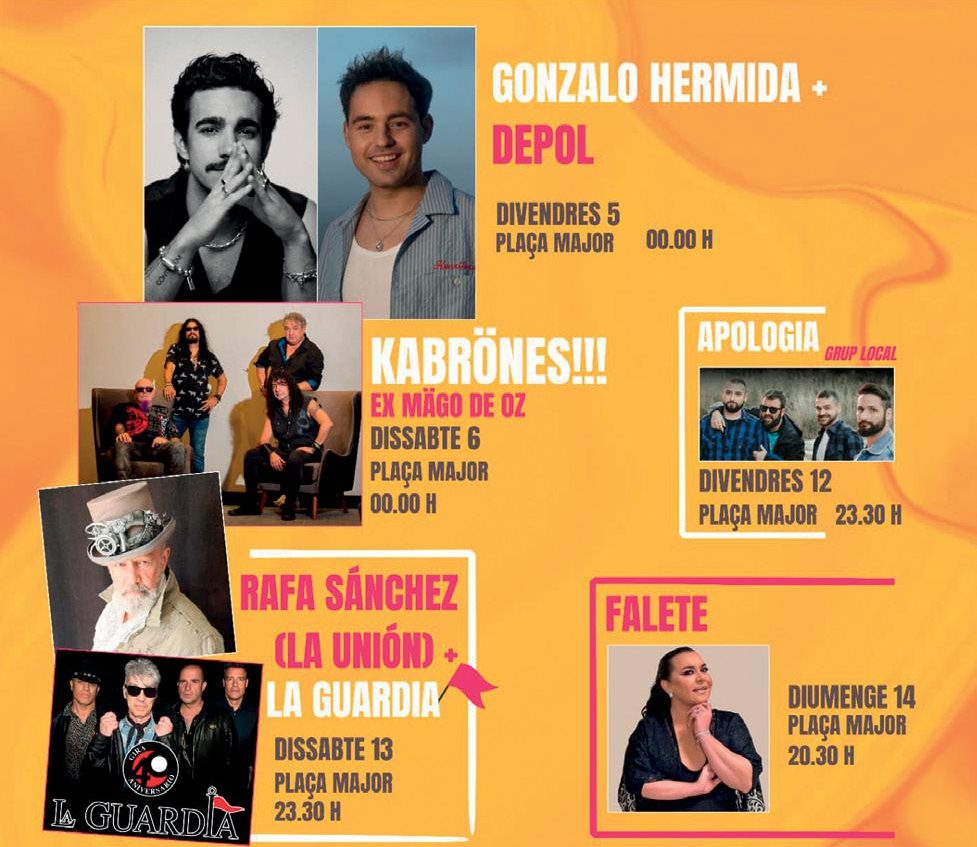 Conciertos fiestas Virgen de Gracia Vila-real
