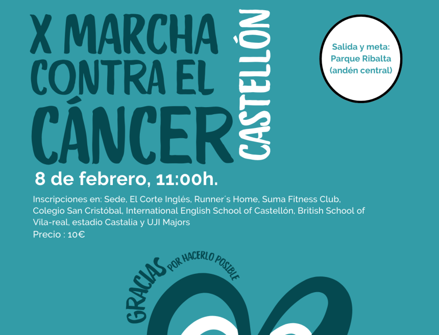 Marcha contra el Cáncer en Castellón