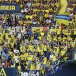 Grada de animación del Villarreal