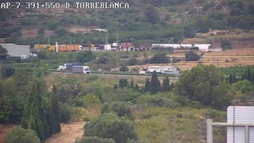 Accidente en la AP-7 en Castellón