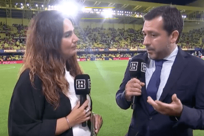 Imagen de DAZN en el momento de las declaraciones