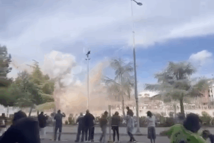 Explosión en la mascletà de Burriana