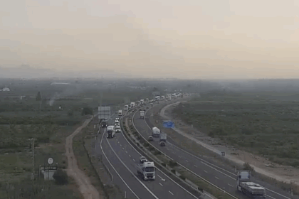 Incendio AP-7 Castellón