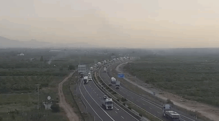 Incendio AP-7 Castellón