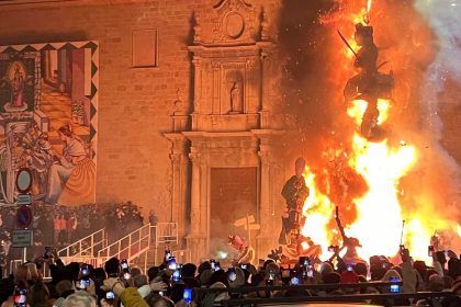 Horario de la cremà de las fallas de Burriana 2026