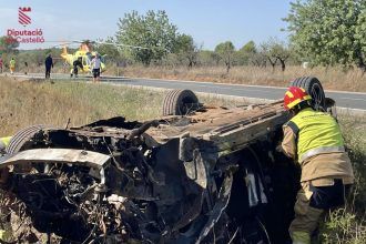 Una joven muere y cinco jóvenes resultan heridos en un accidente en L’Alcora