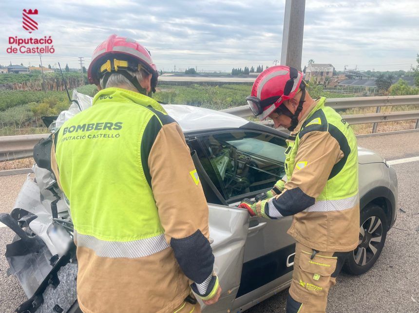 Accidente de tráfico en la A-7 de Nules