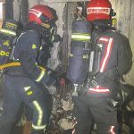 Incendio en un edificio en Onda