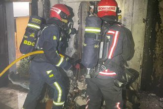 Incendio en un edificio en Onda