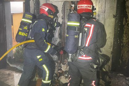 Incendio en un edificio en Onda