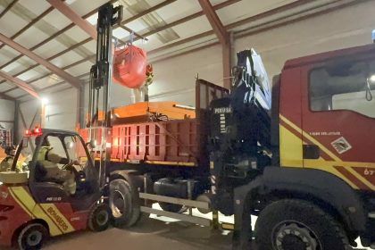 Movilización de los bomberos por placas de hielo, nieve y frío polar