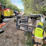 Accidente en la CV-15 en Vilafamés
