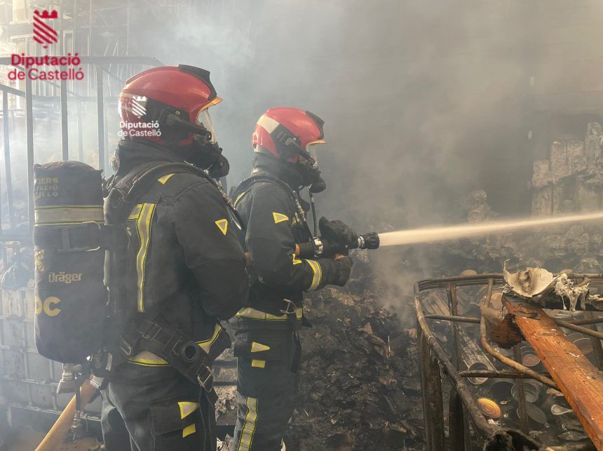 Incendio industrial en Vinaròs