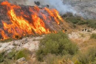 El incendio de Tírig se complica