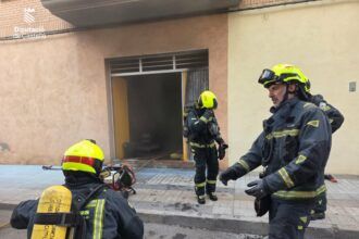 Incendio en una peña en fiestas de Vila-real