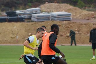 Entrenamiento antes del Eibar – CD Castellón