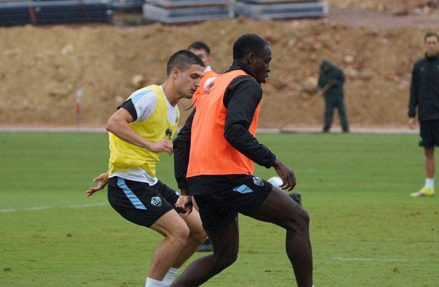 Entrenamiento antes del Eibar – CD Castellón