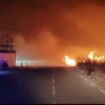 Incendio en el camino Serratelles entre Nules y Moncofa