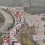 Personas atrapadas en la AP-7 y la N-340 entre el sur de Tarragona y Vinaròs