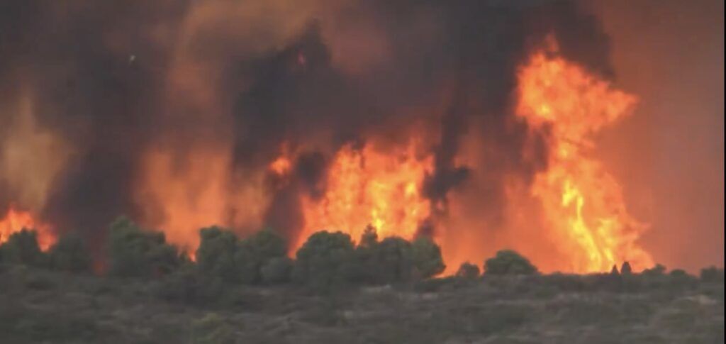 Incendio Vall d'Uixó
