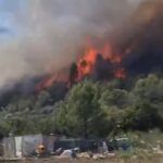 El incendio de la Vall d'Uixó llega a Artana