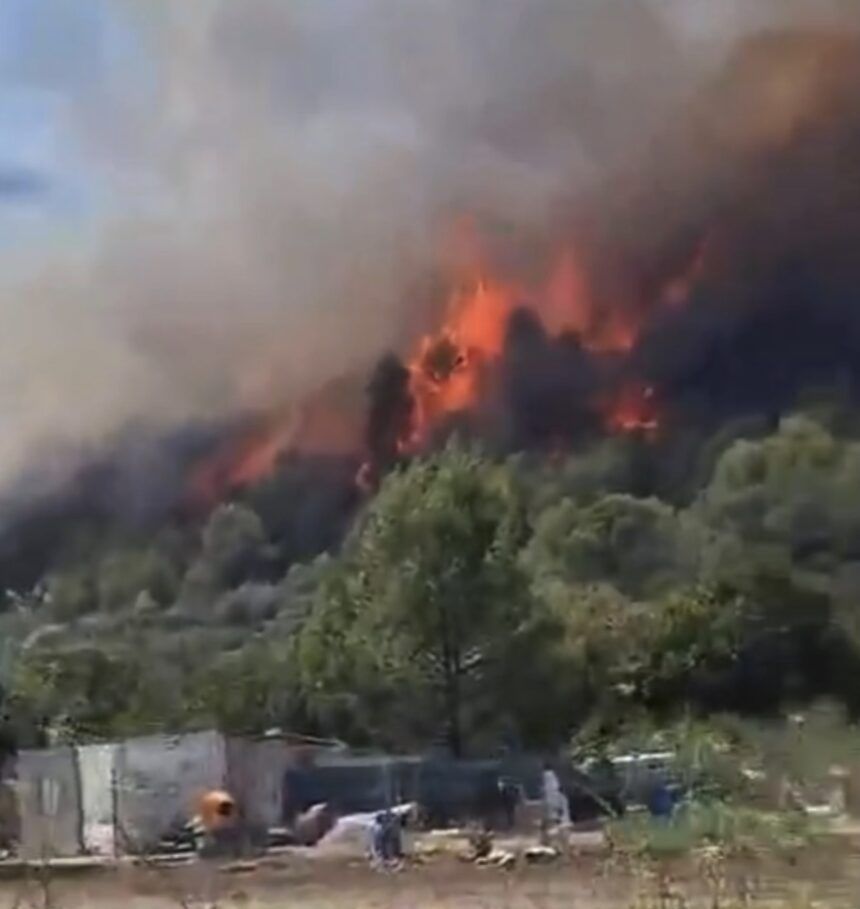 El incendio de la Vall d'Uixó llega a Artana