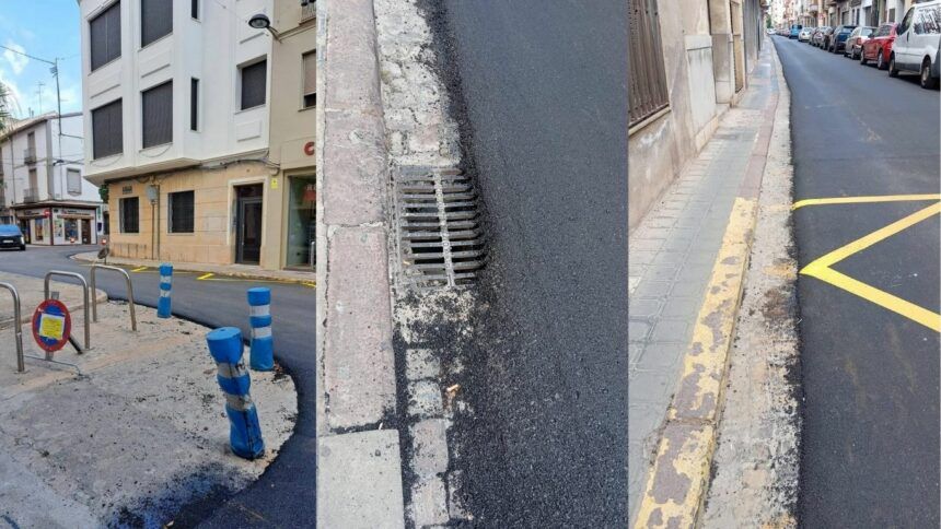 Renovación del asfalto de Bayarri en Vila-real