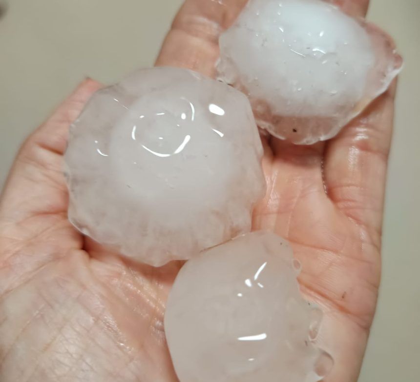 La tormenta de lluvia y granizo en Castellón