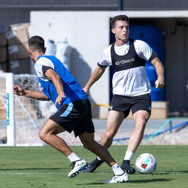 Entranamiento previo al CD Castellón-AD Ceuta