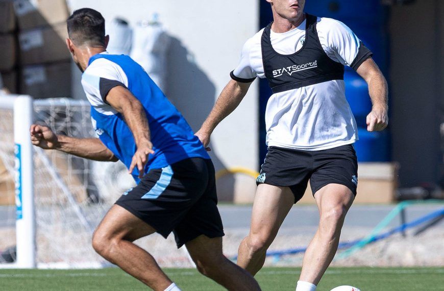 Entranamiento previo al CD Castellón-AD Ceuta