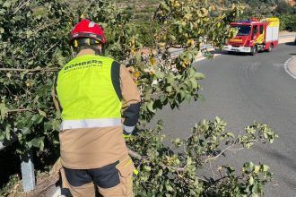 Fuerte viento en el interior de Castellón