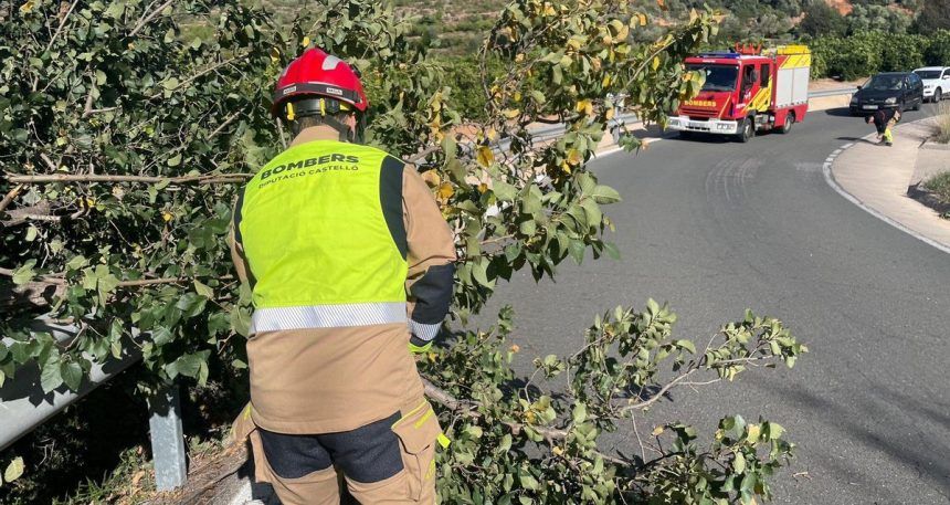 Fuerte viento en el interior de Castellón