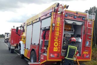 Incendio en un edificio en Oropesa del Mar