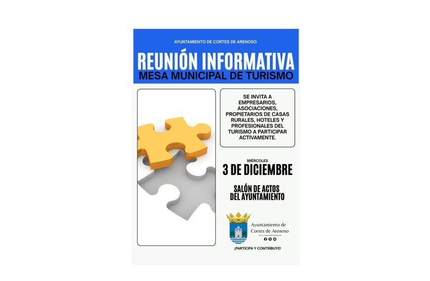 Cortes de Arenoso avanza en su estrategia turística con la creación de la Mesa Municipal de Turismo