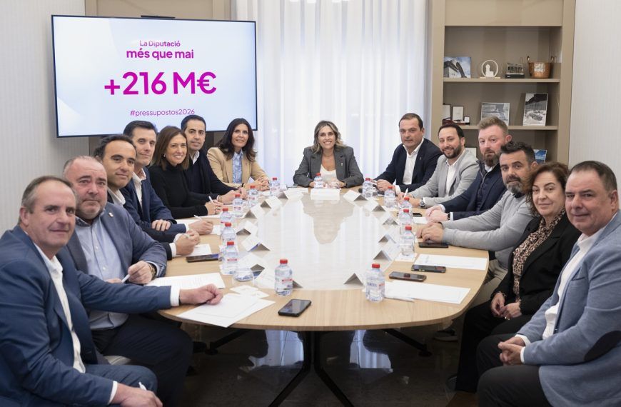 La Diputació aprovarà el 2 de desembre més de 216 milions d’euros per al Pressupost 2026